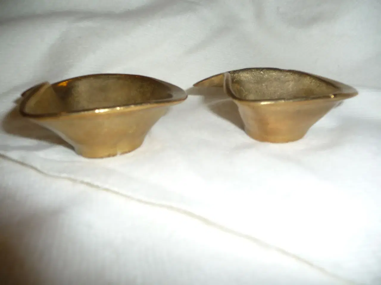 Billede 2 - 2 gamle messing skåle