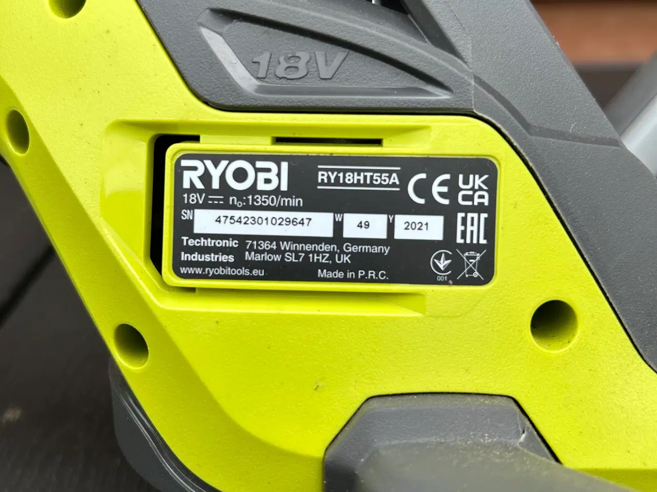 Billede 2 - Ryobi One+ hækkeklipper
