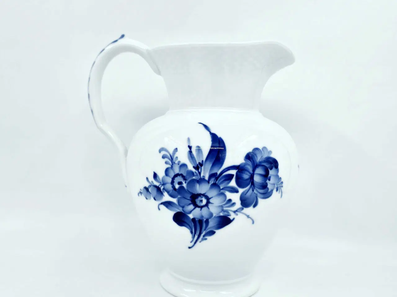 Billede 5 - Blå Blomst Flettet Stor Kande Porcelæn 