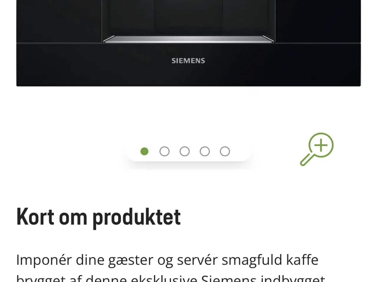 Billede 7 - SIEMENS indbygning kaffemaskine 