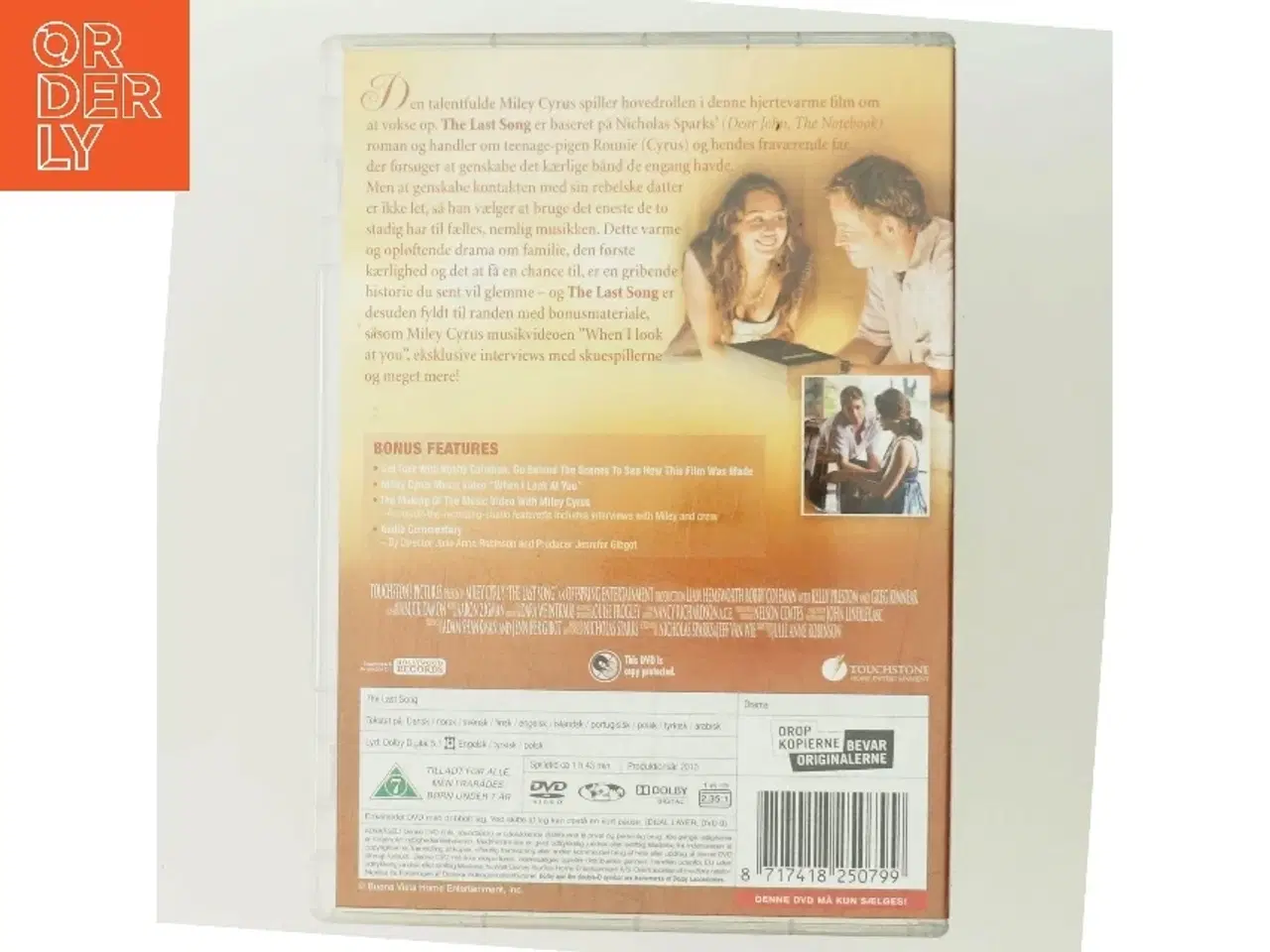 Billede 3 - last song med Miley Cyrus (DVD)