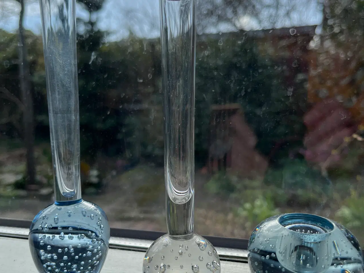 Billede 1 - 2 Orkidevaser “Bubbles” og 1 lysestage 