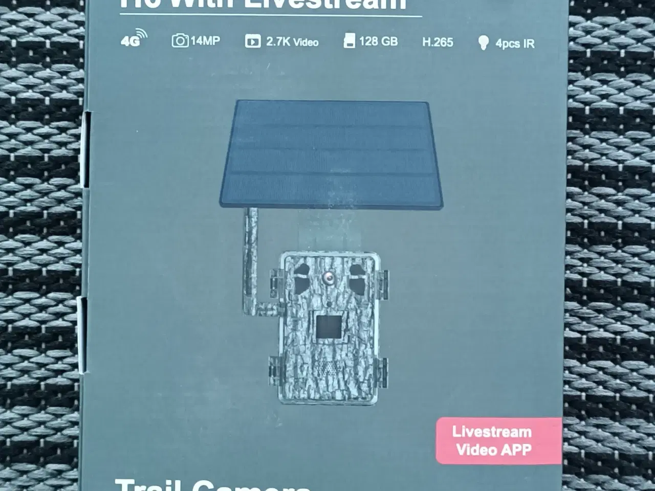 Billede 1 - Uåbnede 4G vildtkamera med solcelle