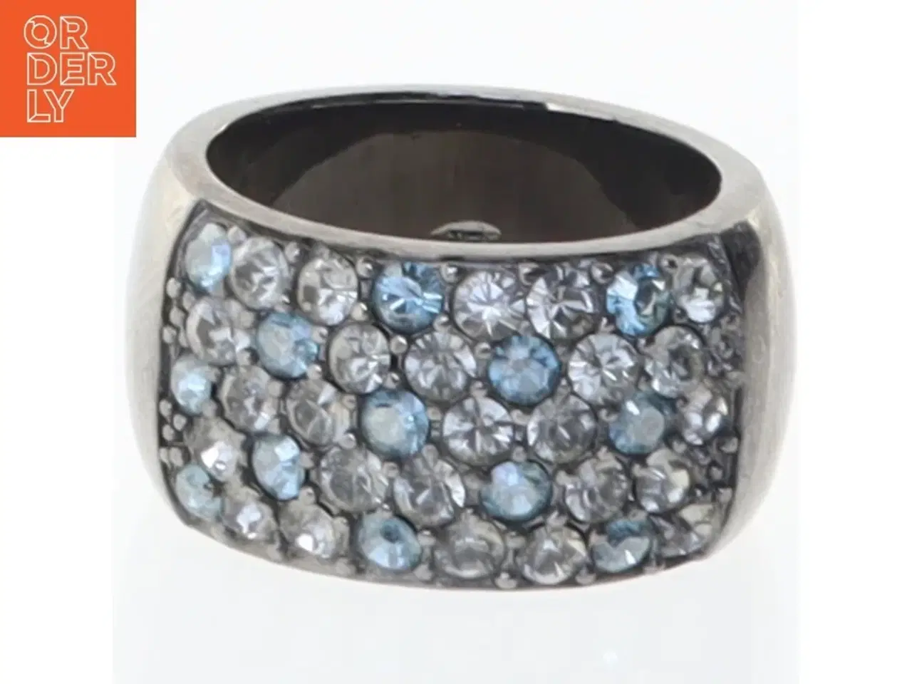 Billede 1 - Sølvring med sten fra Dyrberg Kern (str. 55 mm)