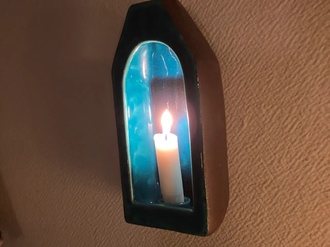 Billede 5 - Væglysestage keramik