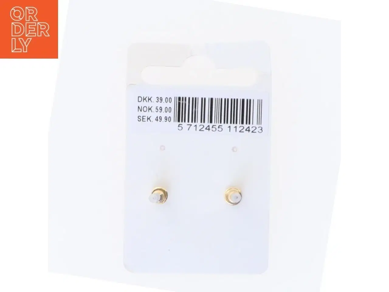 Billede 2 - Lakrids pibe øreringe (str. 2,5 cm)