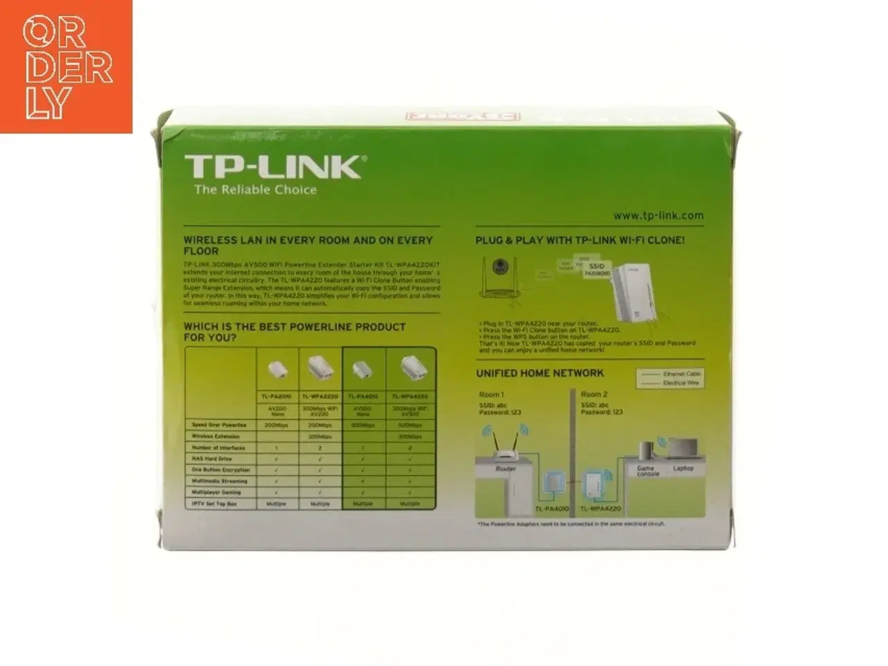 Billede 2 - TP-LINK AV500 WiFi Powerline Extender Kit fra TP-LINK (str. 18x14x8 cm)