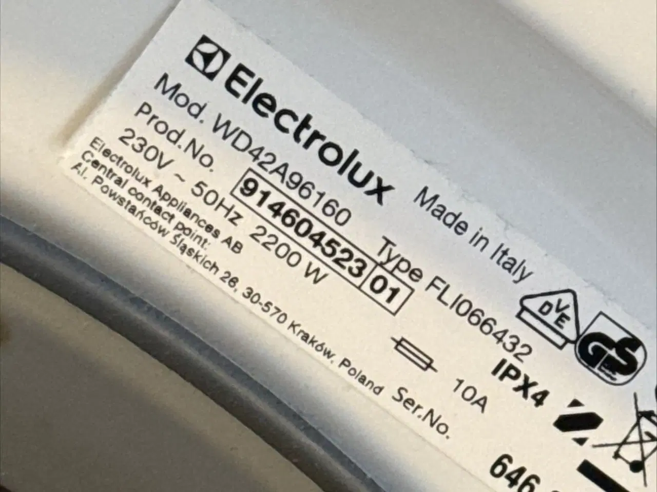 Billede 1 - Electrolux vaskemaskine/tørretumbler WD42A96160