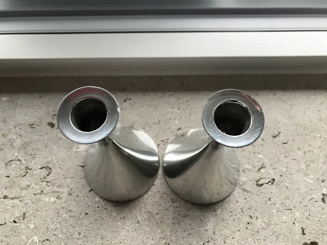 Billede 2 - Just Andersen lysestager af tin