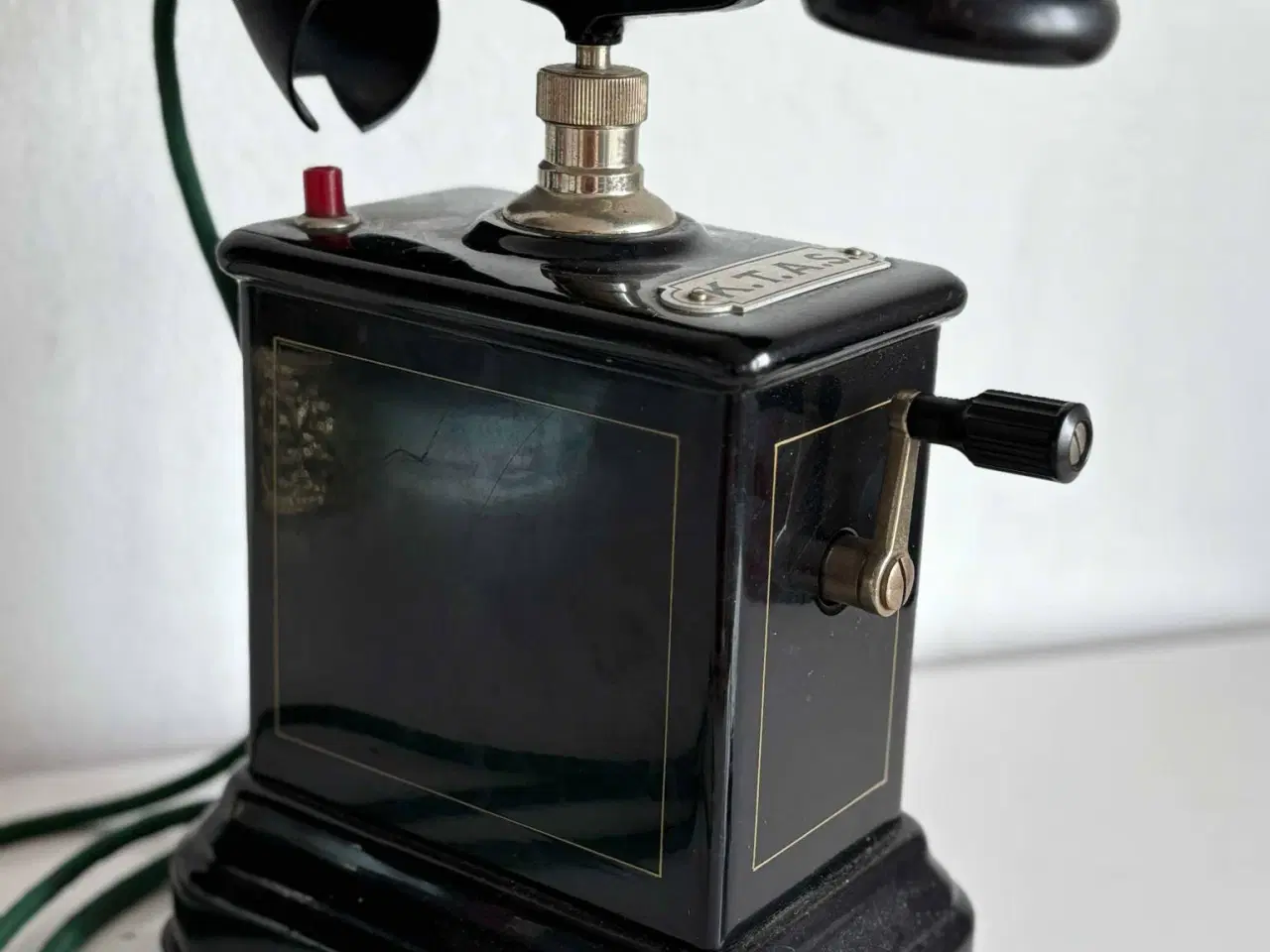 Billede 1 - Antik gammel bordtelefon