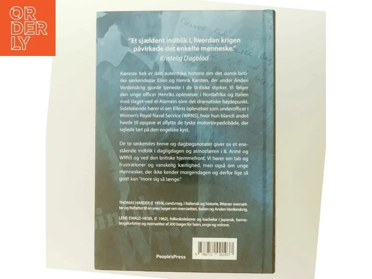 Billede 3 - Kæreste Kek : et dansk søskendepar i krig af Thomas Harder (Bog)