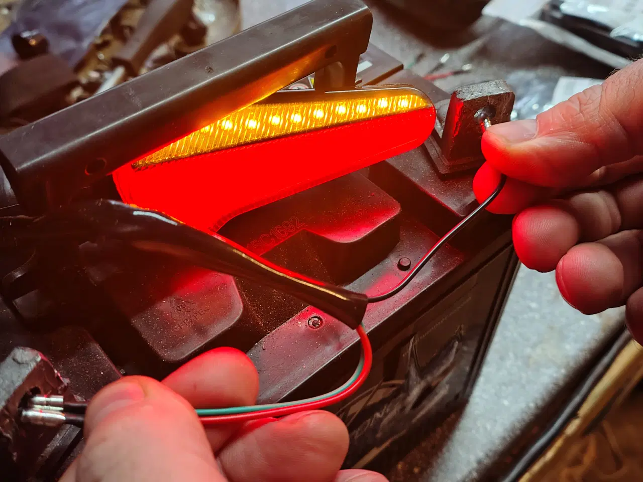 Billede 5 - Ekstra halogen til mc og blinklys 