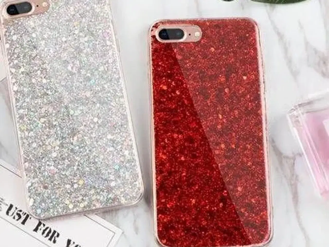 Billede 10 - Rød glimmer cover iPhone 5 SE 6 6s 7 8 P