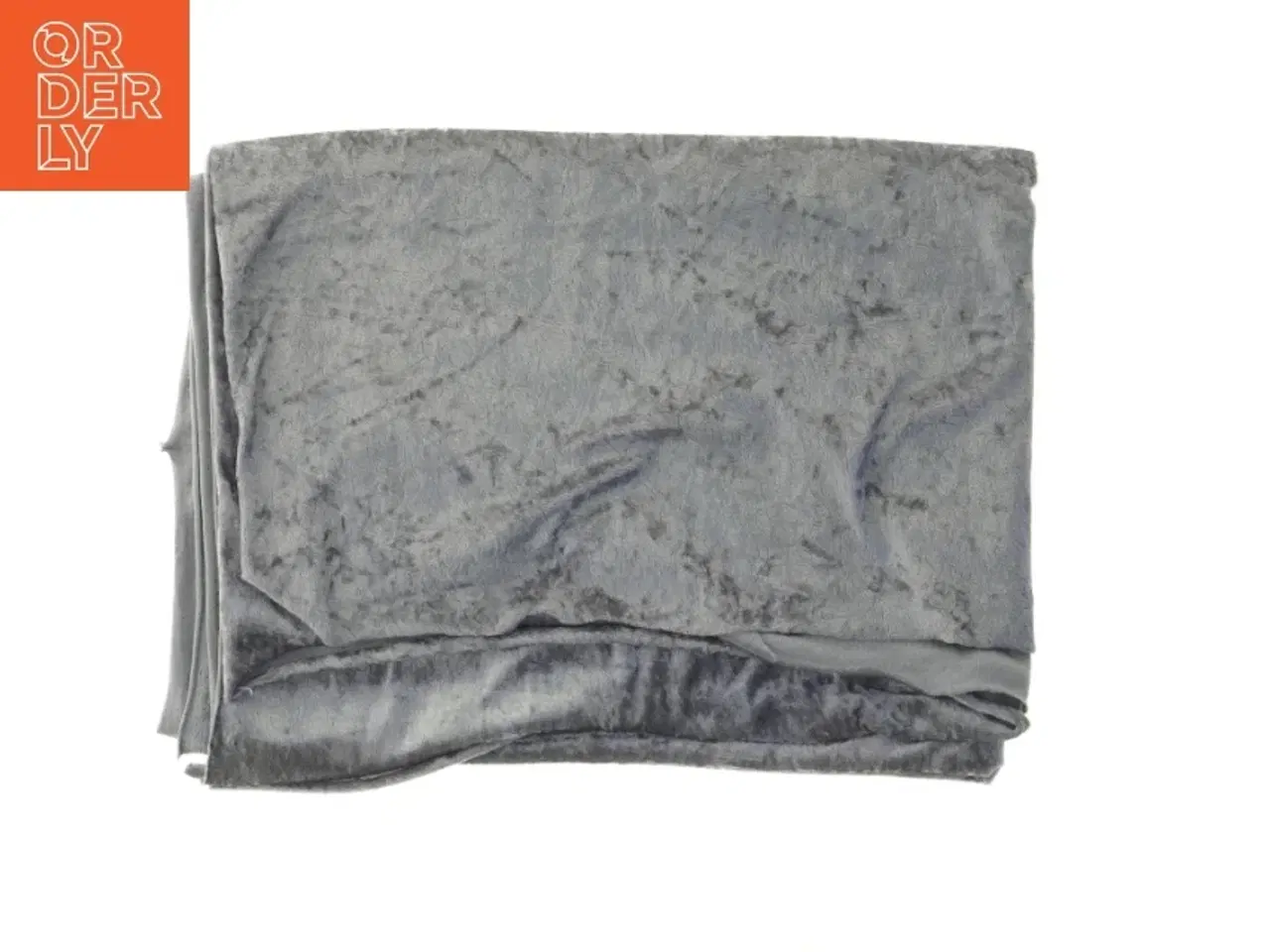 Billede 1 - Grå velour dug (str. 156x110 cm)
