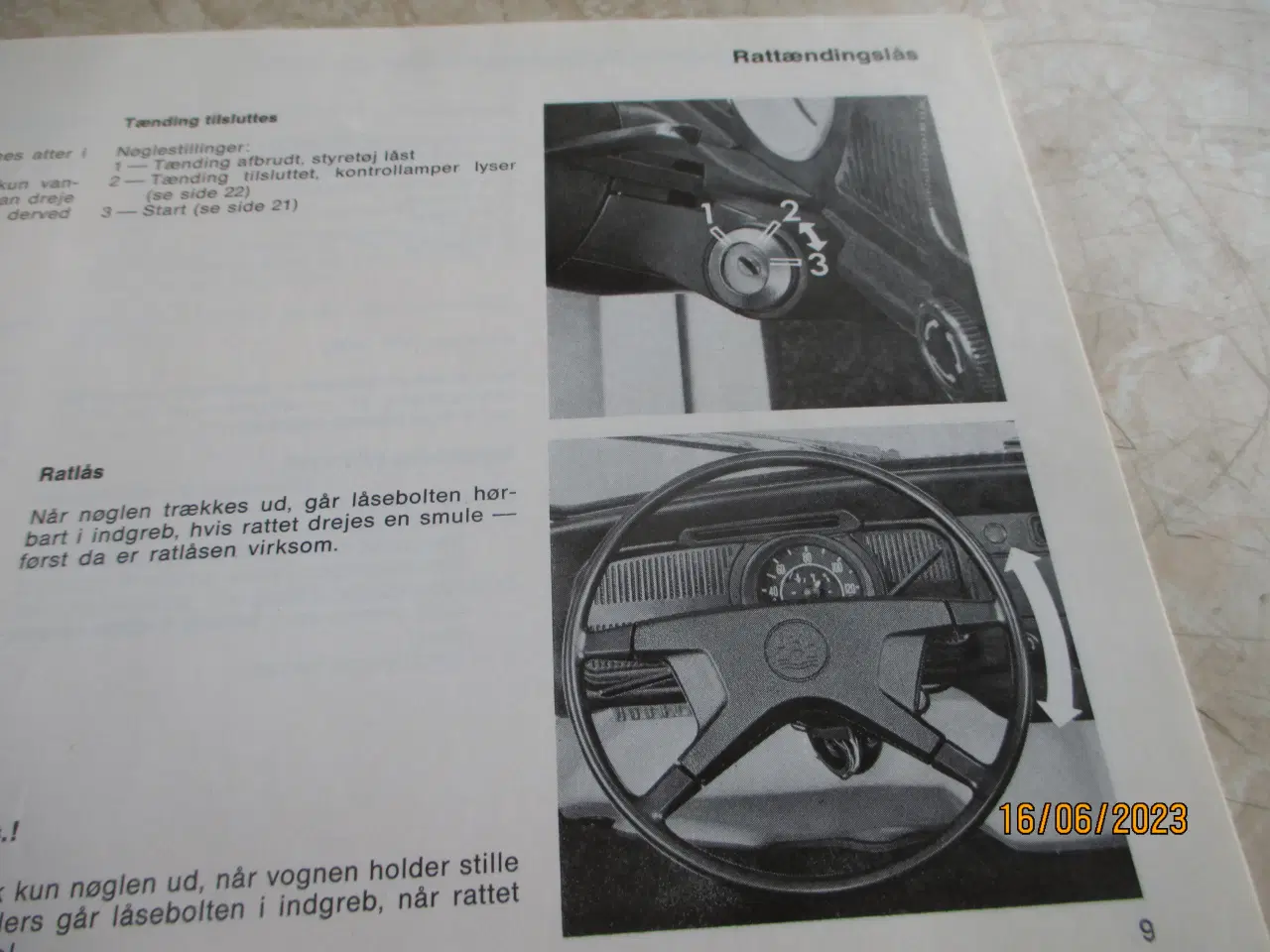 Billede 5 - Brugt  Instruktionsbog   VW 1200  + 1300  