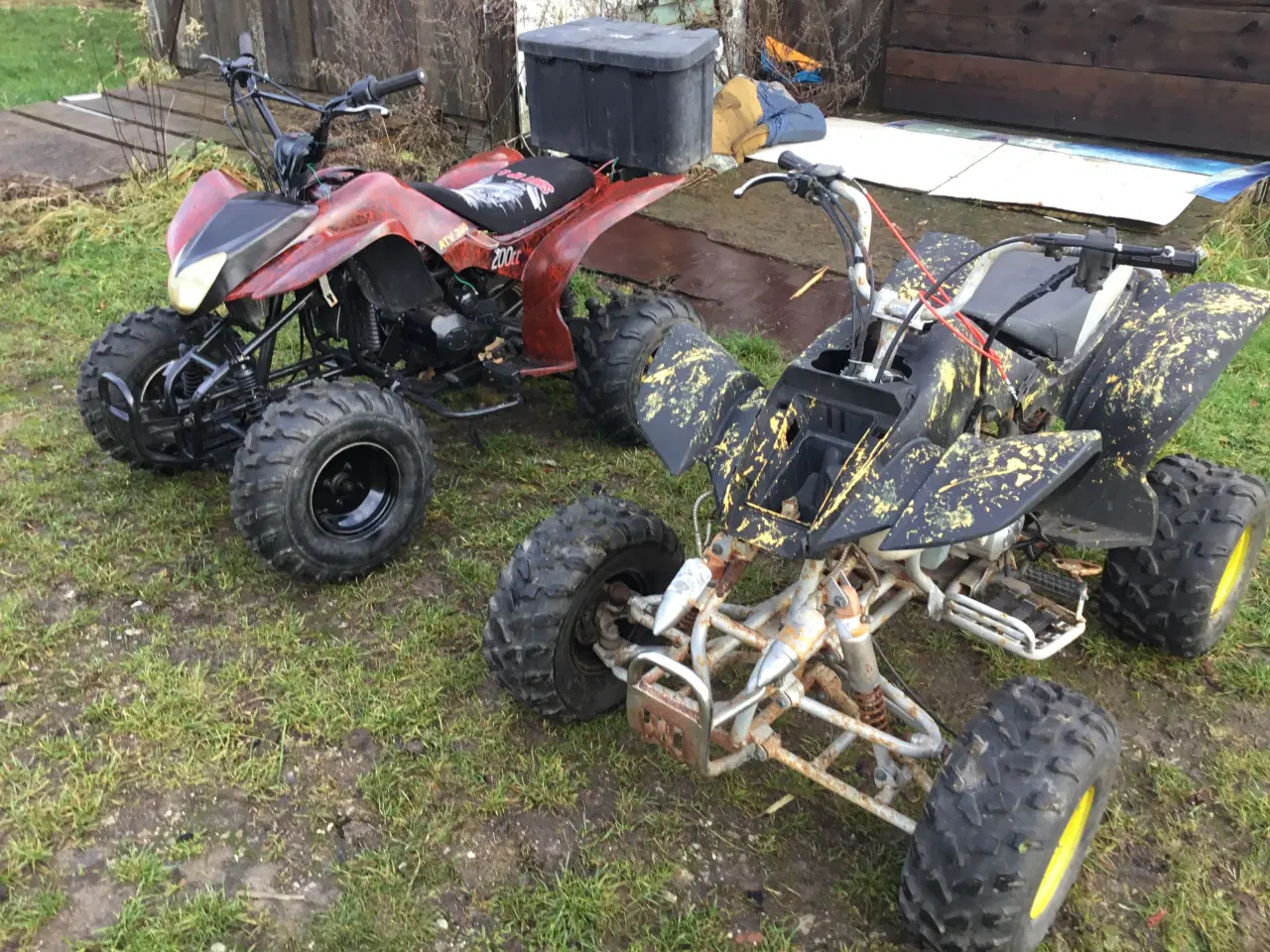 Billede 4 - 2 stk store ATV på 200 4 gear frem og 1 bak