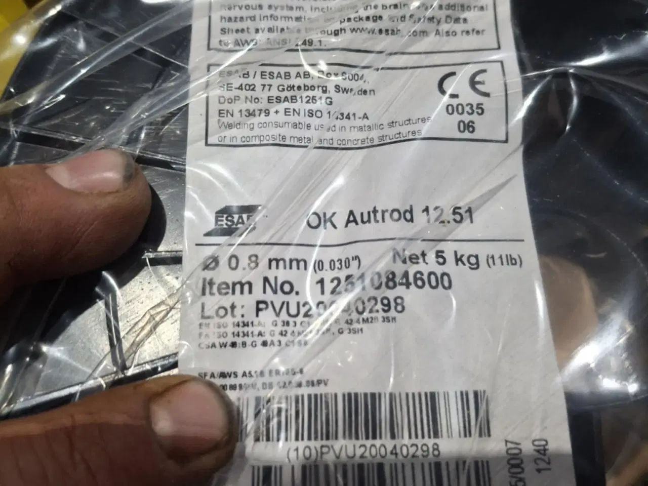Billede 1 - Svejsetråd 5 kg.