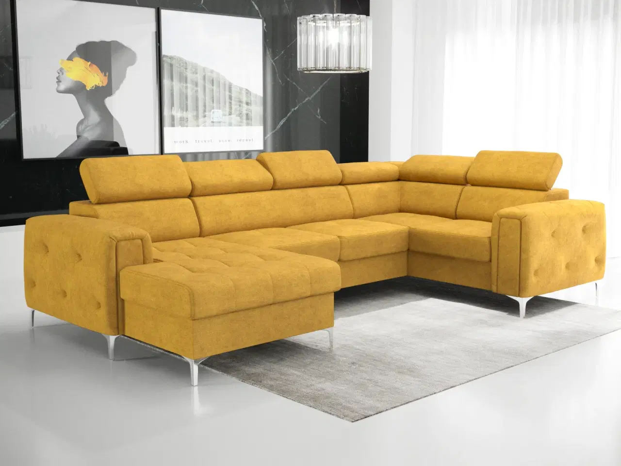 Billede 4 - ORIONIS MAX III HJØRNESOFA MED SOVEFUNKTION 165x320x185 CM