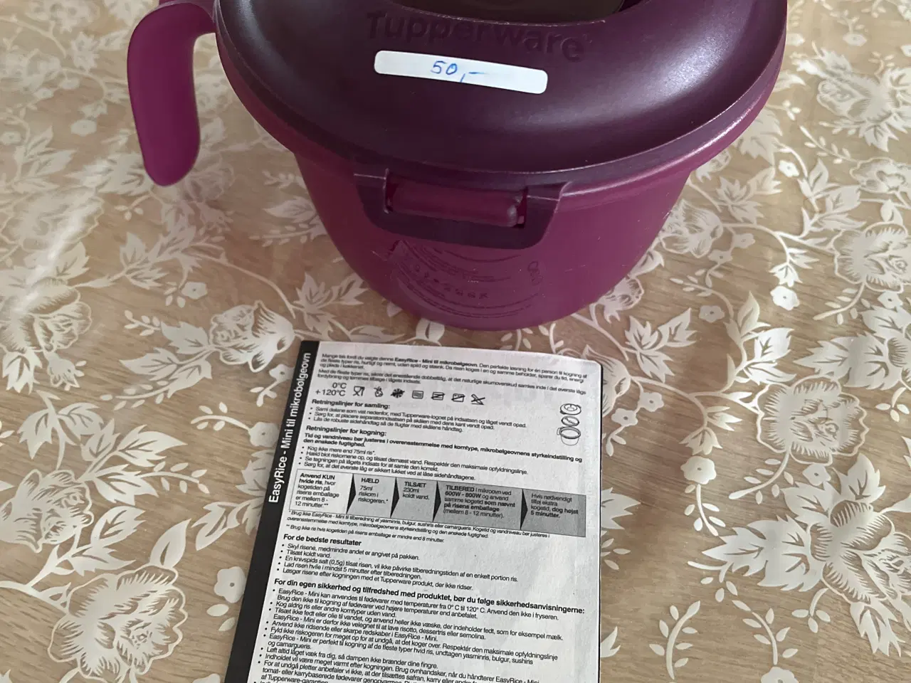 Billede 1 - Tupperware Microovns ris koger