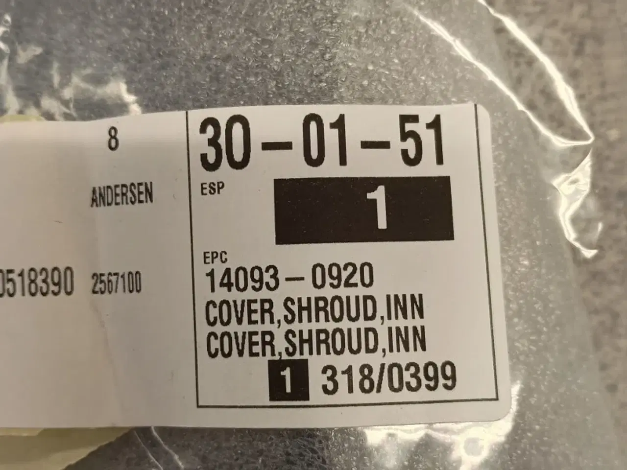 Billede 2 - Kåbedel, Kawasaki 	COVER,SHROUD,INNER,FR,RH