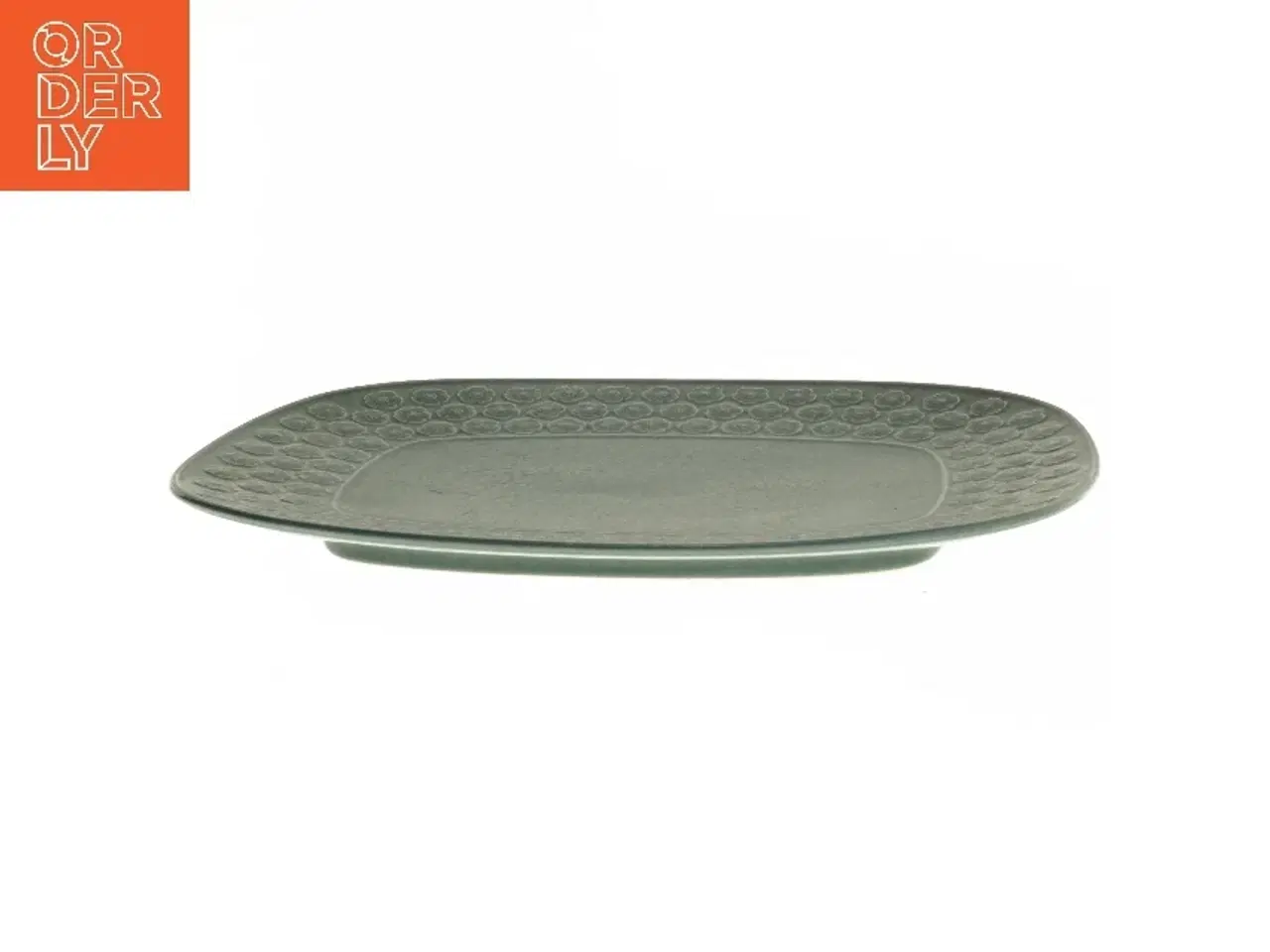 Billede 2 - Grønt porcelænsfad fra Kronjyden (str. 30x23 cm)