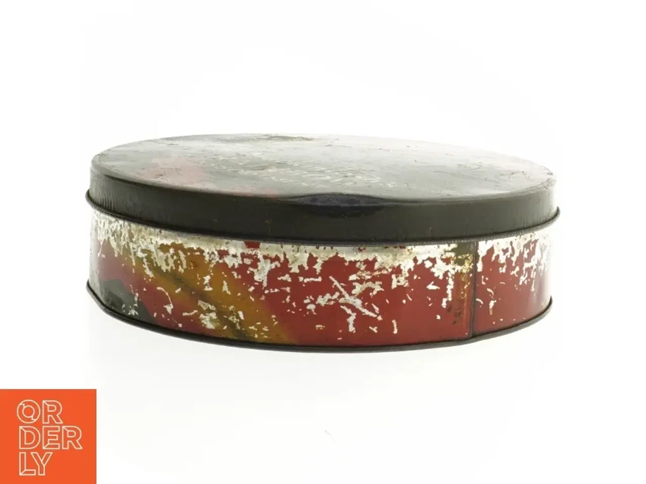Billede 5 - Antik Art deco Mackintosh Rainbow Slik metal dåse med patina (str. 26 x 7 cm)