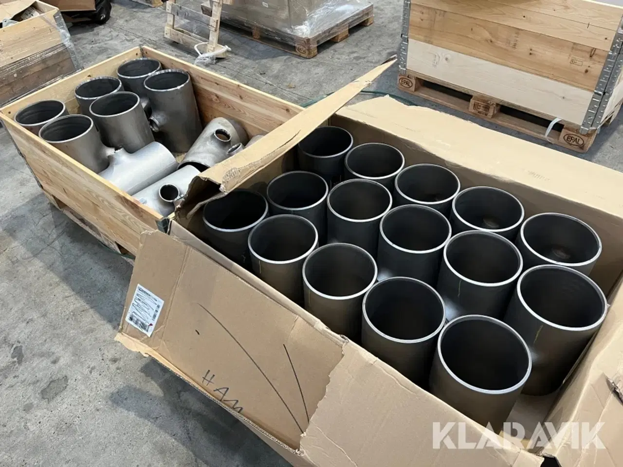 Billede 1 - Svejsetee 219,1x6,3-76,1x2,9mm P235GH - 2 paller