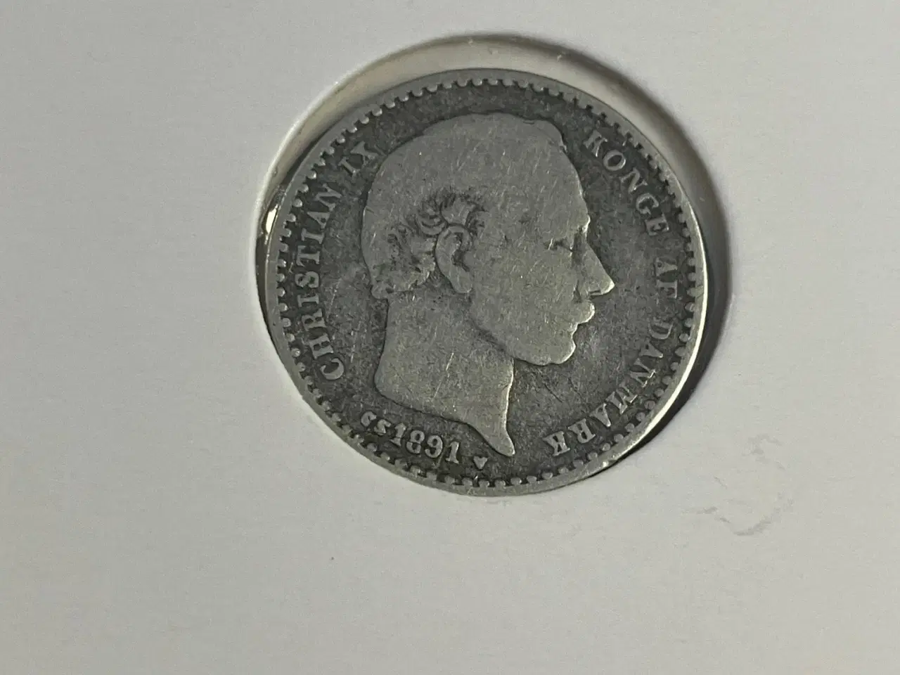 Billede 2 - 25 Øre 1891 Danmark