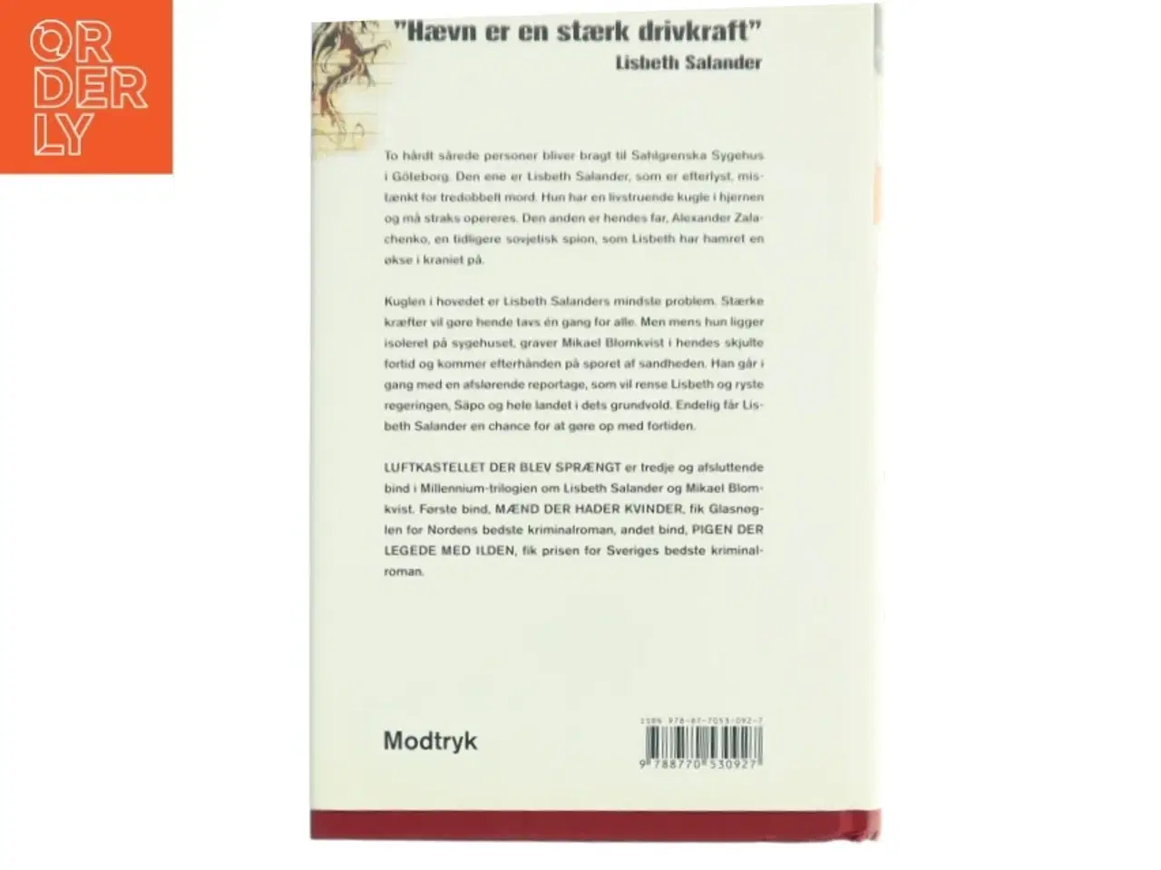 Billede 2 - Luftkastellet der blev sprængt af Stieg Larsson (Bog)