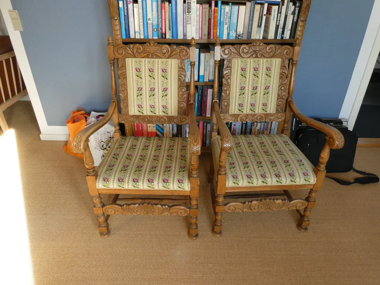 Billede 1 - Antikke polstrede stole