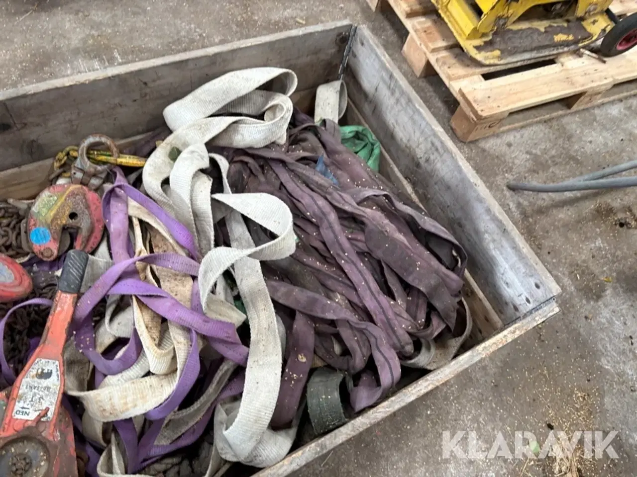 Billede 5 - Stropper og stålwire samt 2 kædetaljer