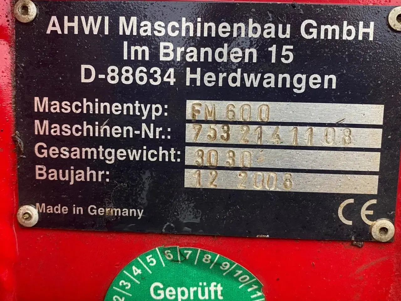 Billede 3 - AHWI FM600/2300 AHWI 600 2,3m grenknuser 100 % i orden