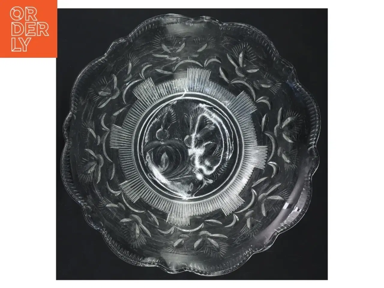 Billede 3 - Dekorativ glasskål