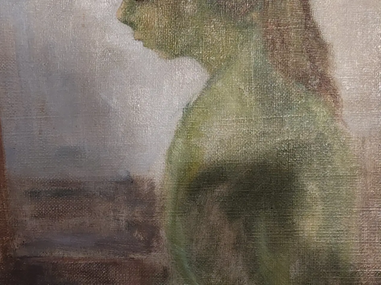 Billede 2 - ARNE A. HANSEN - ( 1921-2009 ) - oliemaleri