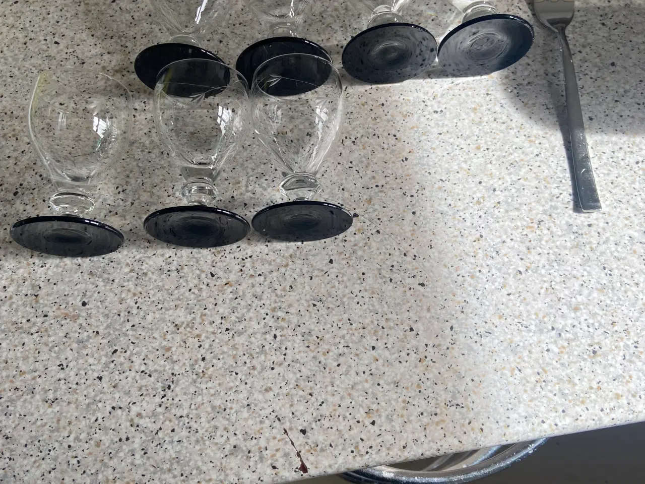Billede 1 - Holmegård ranke snapse glas 7 styks 