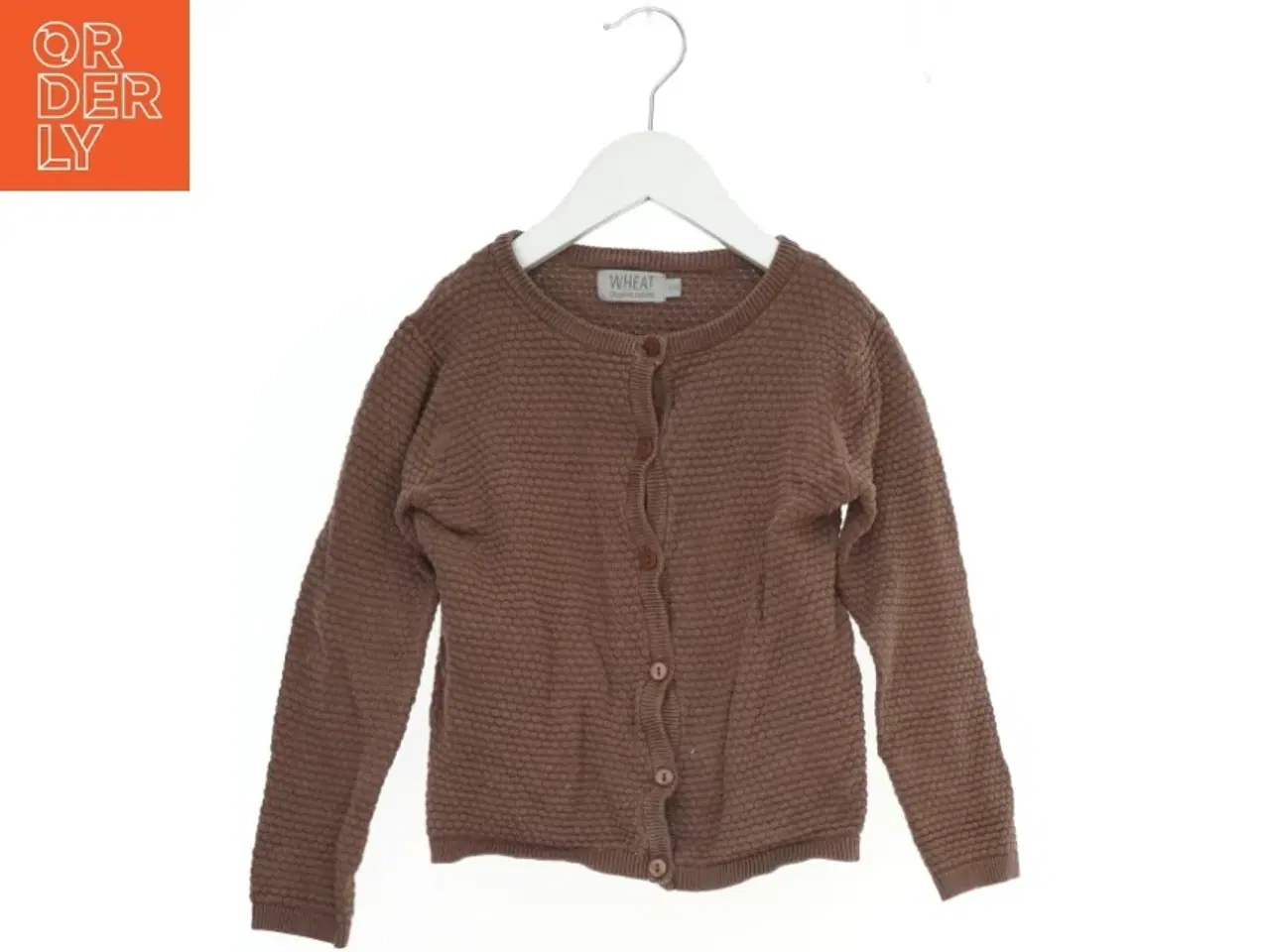 Billede 1 - Brun cardigan fra Wheat (str. 122)