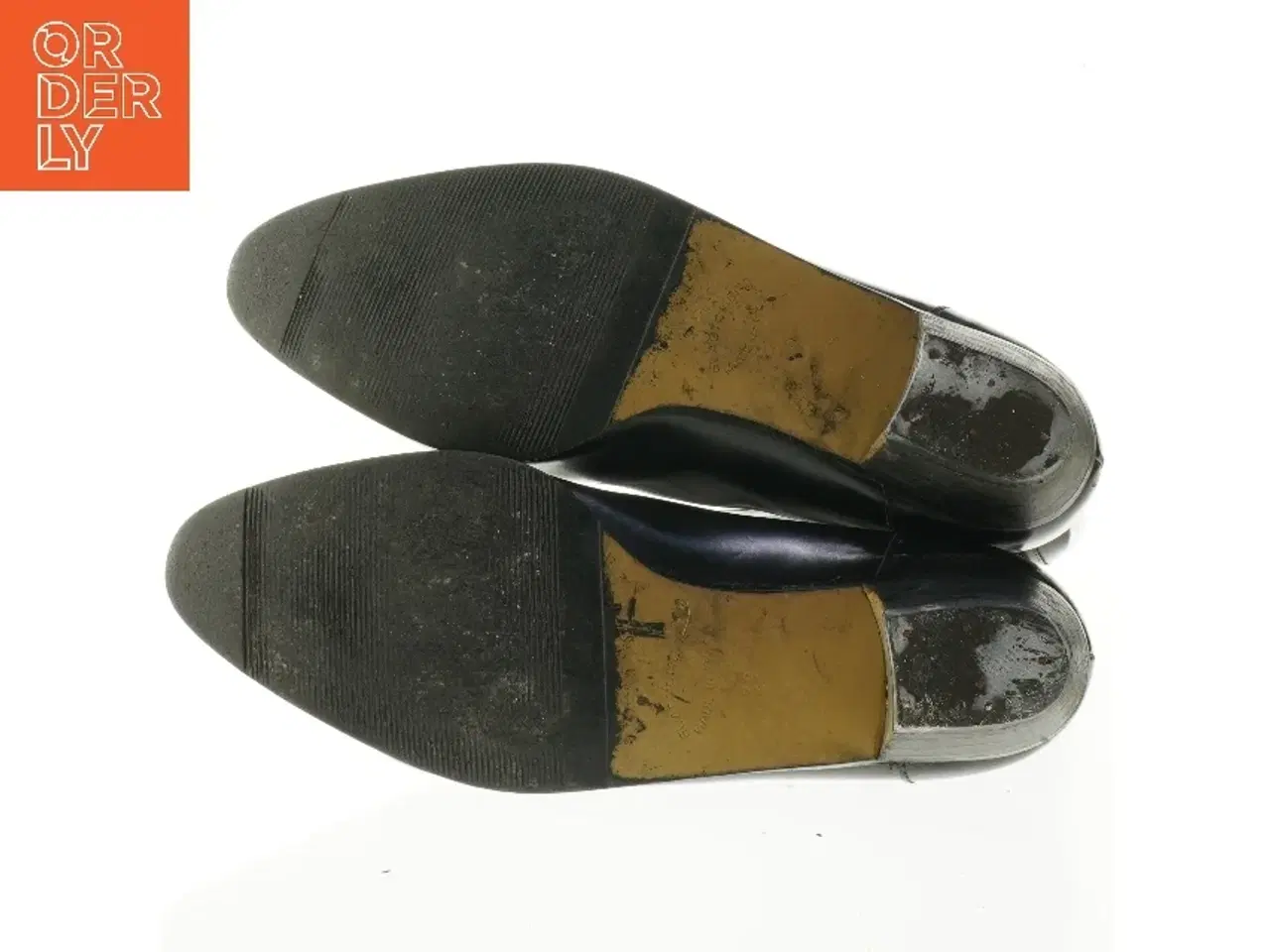 Billede 3 - Sorte læderstøvler fra Elastomere (str. 39)