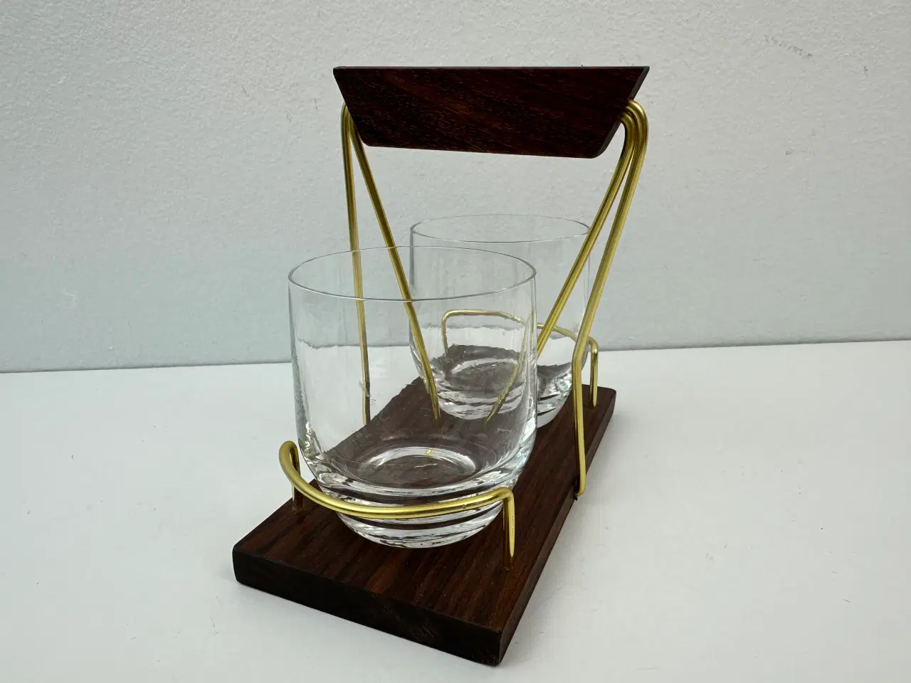 Billede 5 - Palisander / messing glas holder (retro)