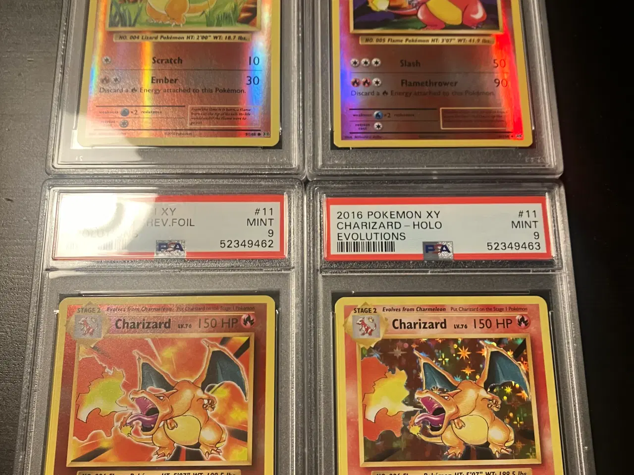 Billede 1 - Pokemon samling Charizards fra X&Y Evolution i PSA