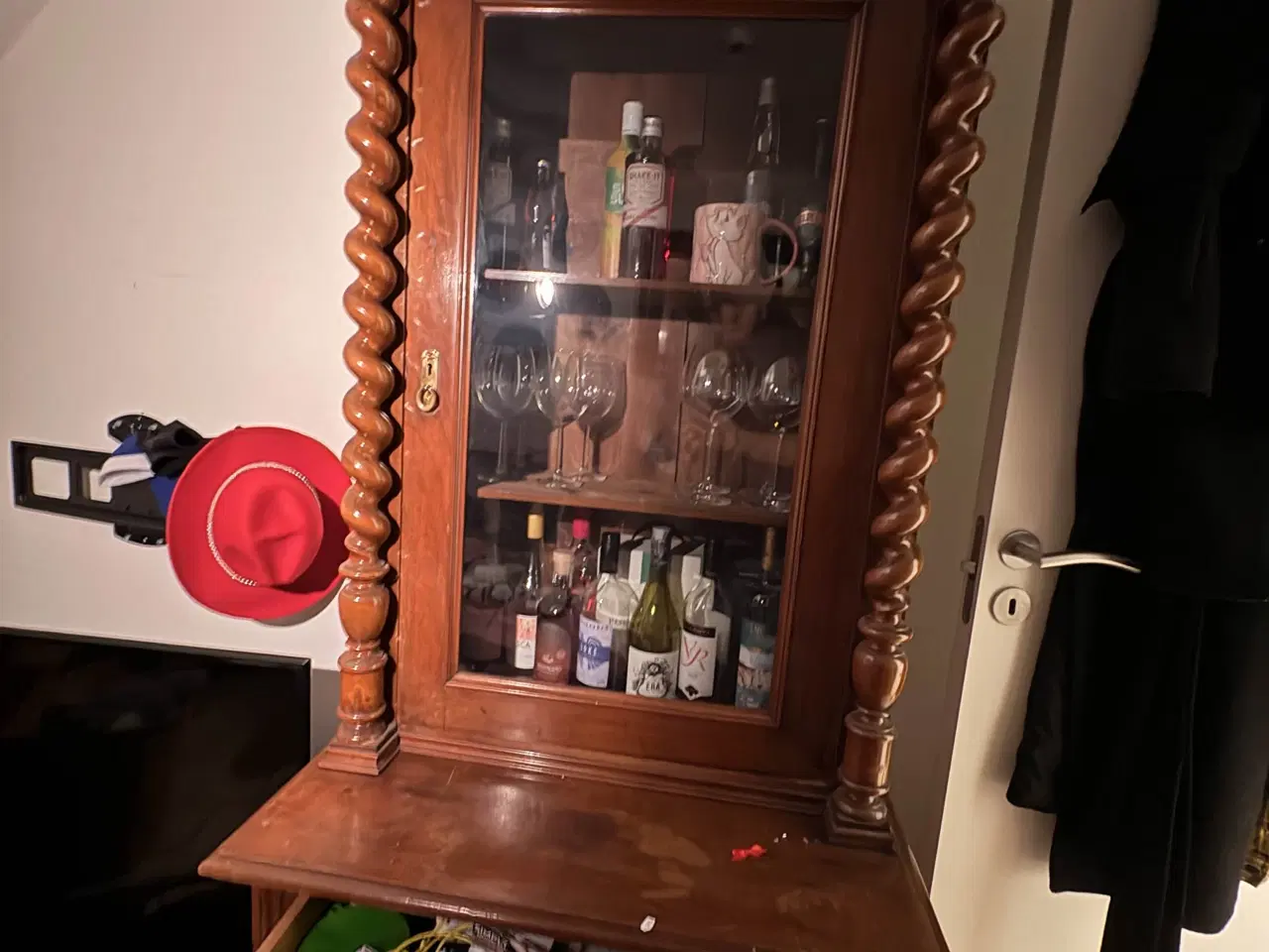 Billede 3 - Antik Vitrine skab