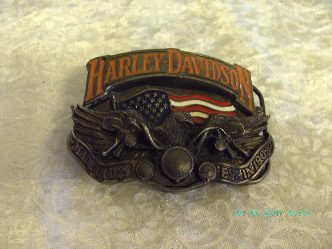 Billede 4 - ORIGINAL HARLEY DAVIDSON   bæltespænder fra USA