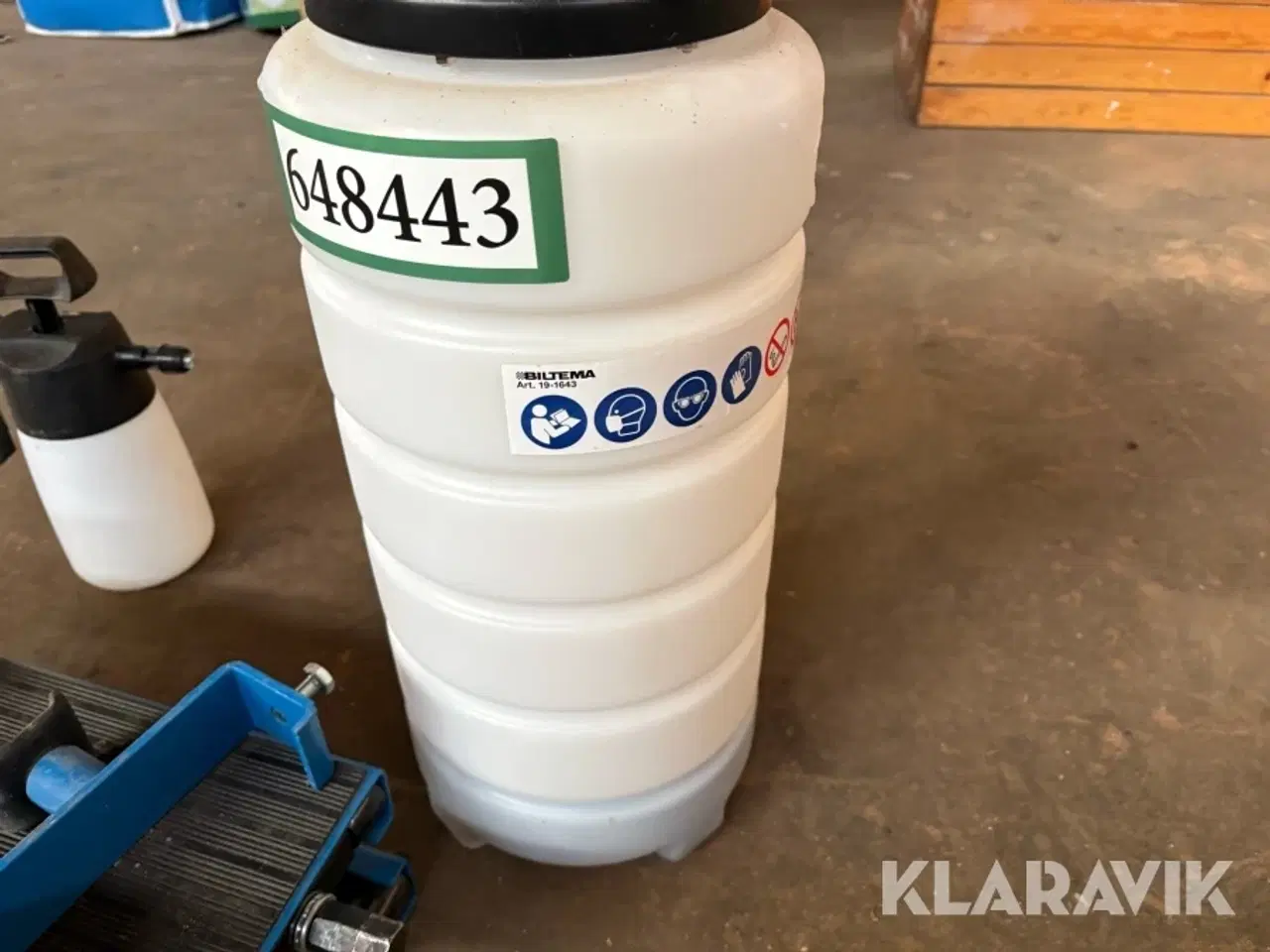 Billede 4 - Bilpleje lot, oliesuger  samt motorløfte-/motorstøttebjælke i stål.