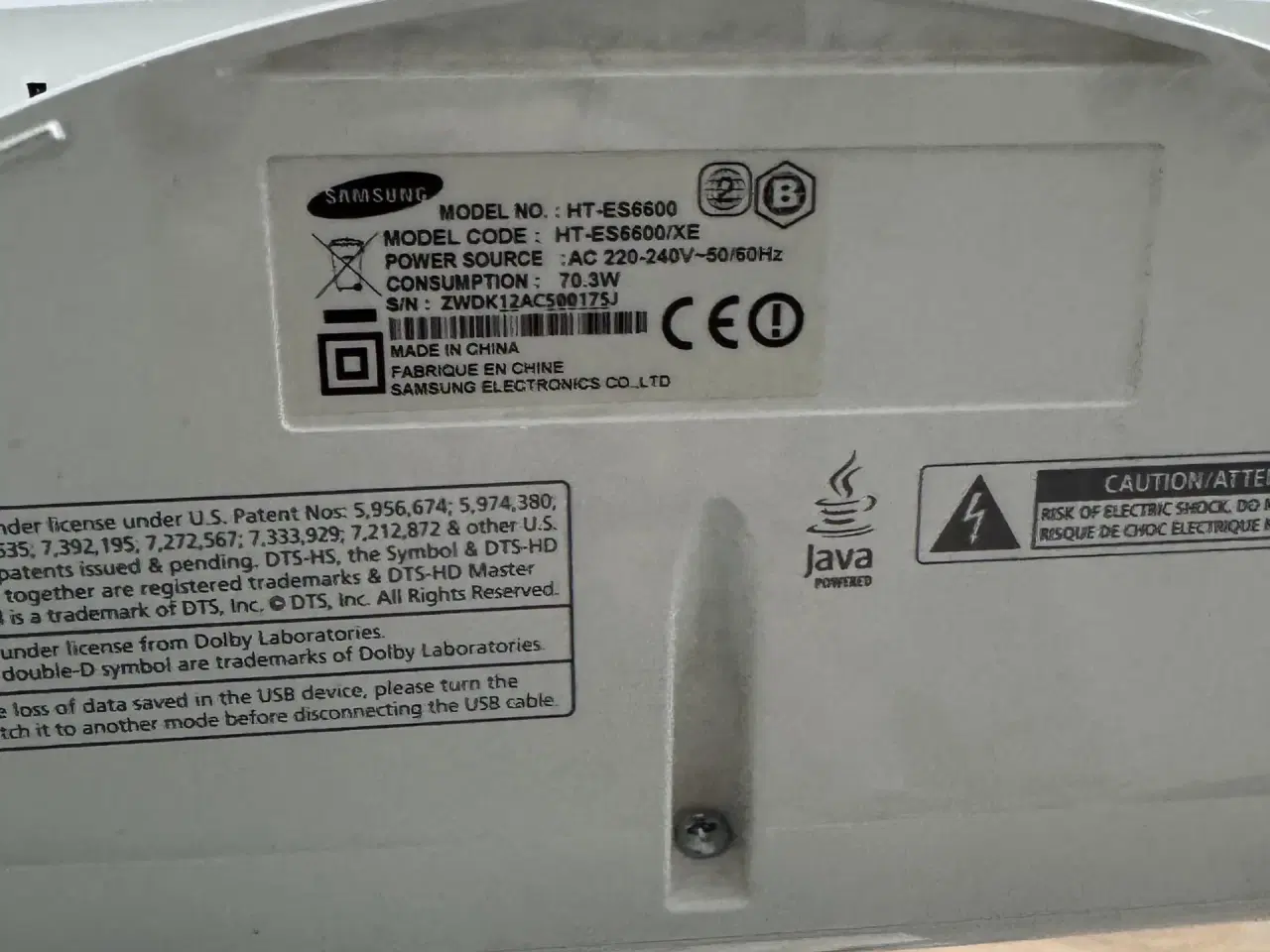 Billede 2 - Samsung HT-ES6600 Home Cinema