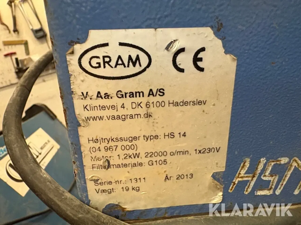 Billede 5 - Højtrykssuger Gram HS14