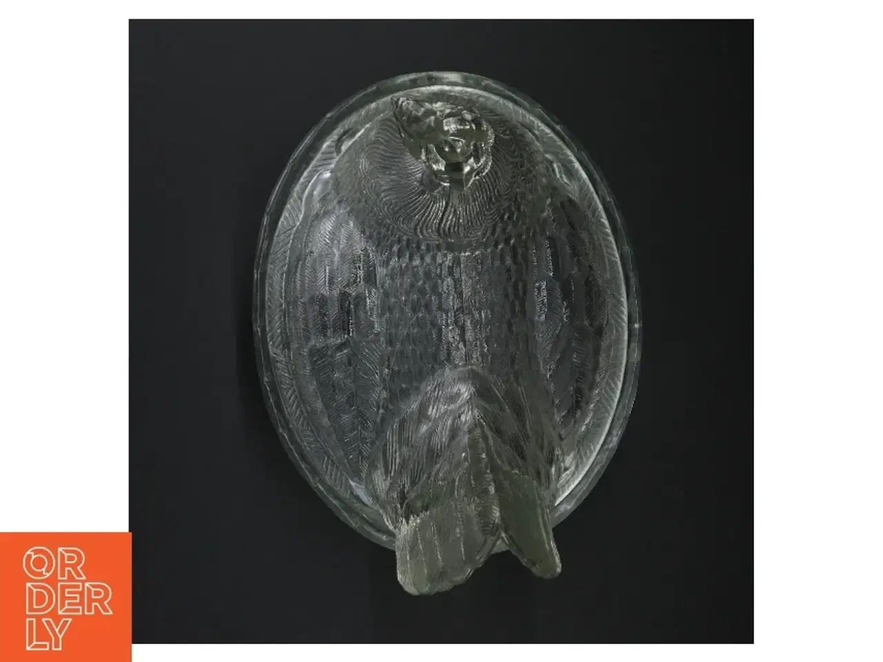 Billede 4 - Stor Glas høne krukke med låg (str. 22 x 16 cm)