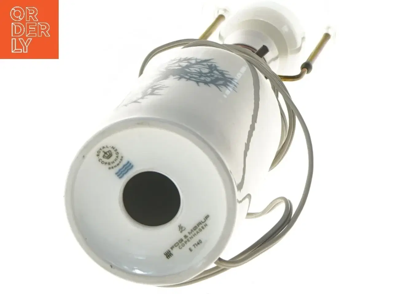 Billede 3 - Bordlampe med porcelæn base fra Royal Copenhagen (str. 40 cm)