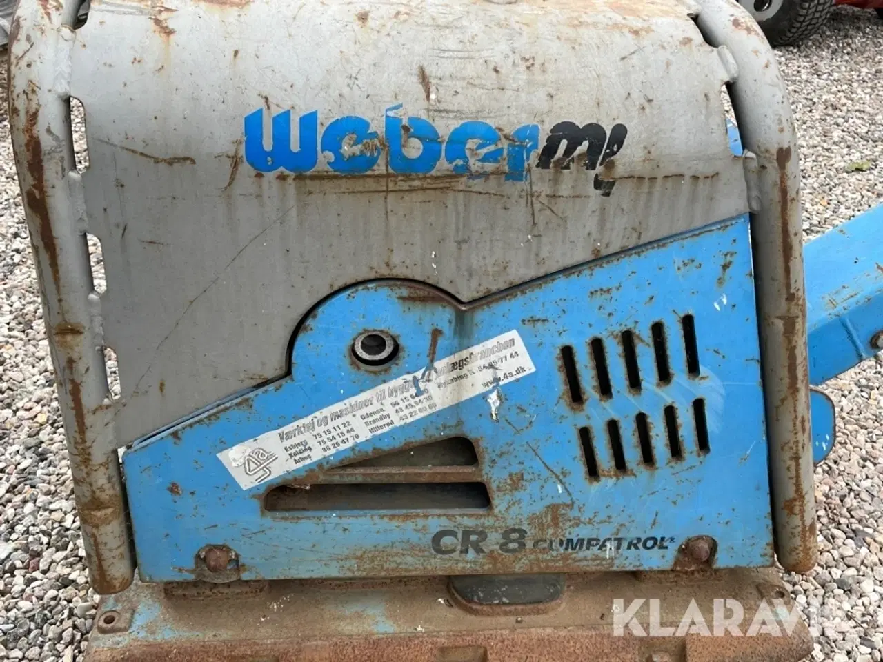 Billede 9 - Pladevibrator WEBER MT CR 8  CCD COMPATROL med COMPATROL