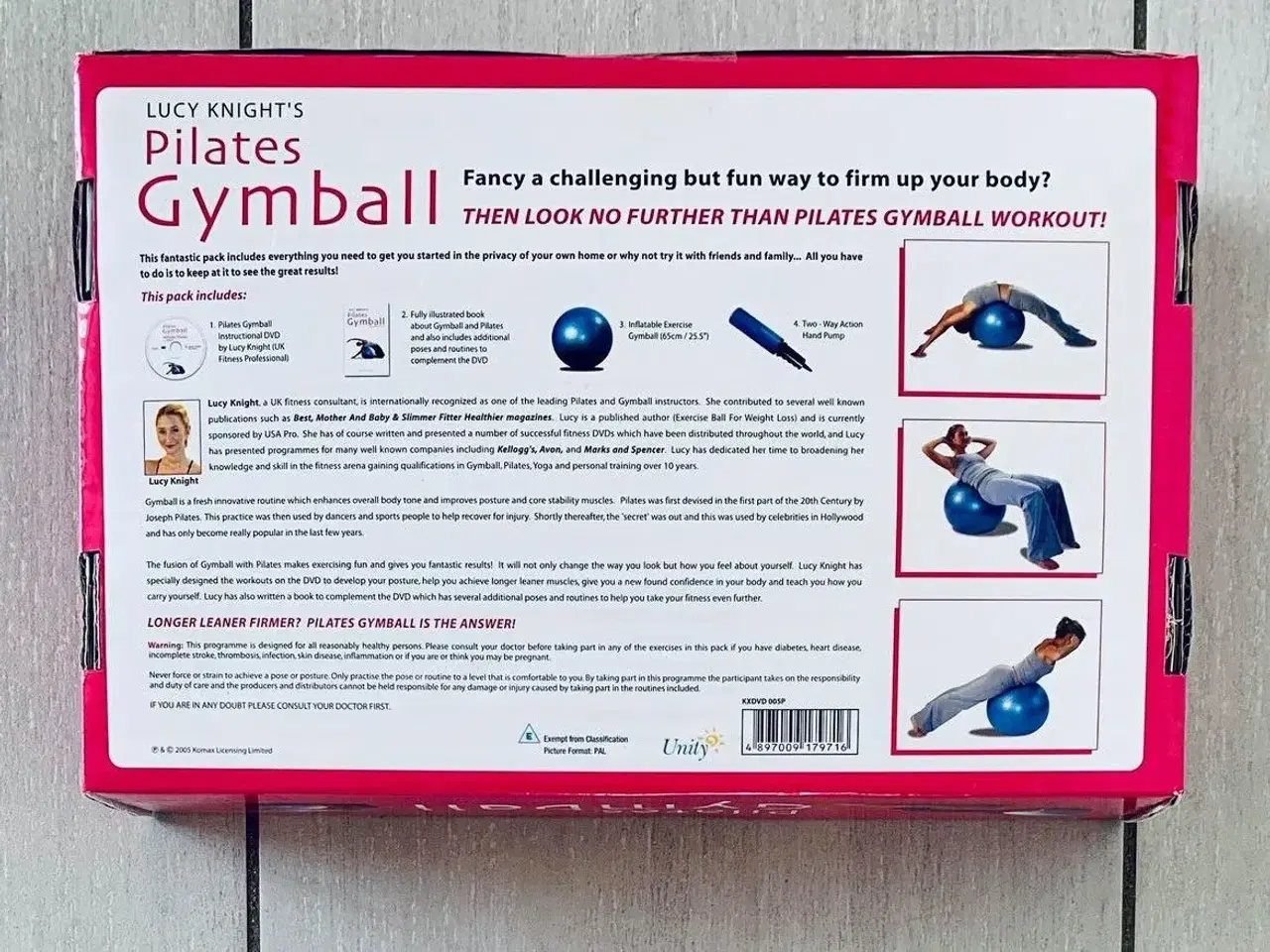 Billede 2 - Træning Pilates gymball dvd og bold - NY