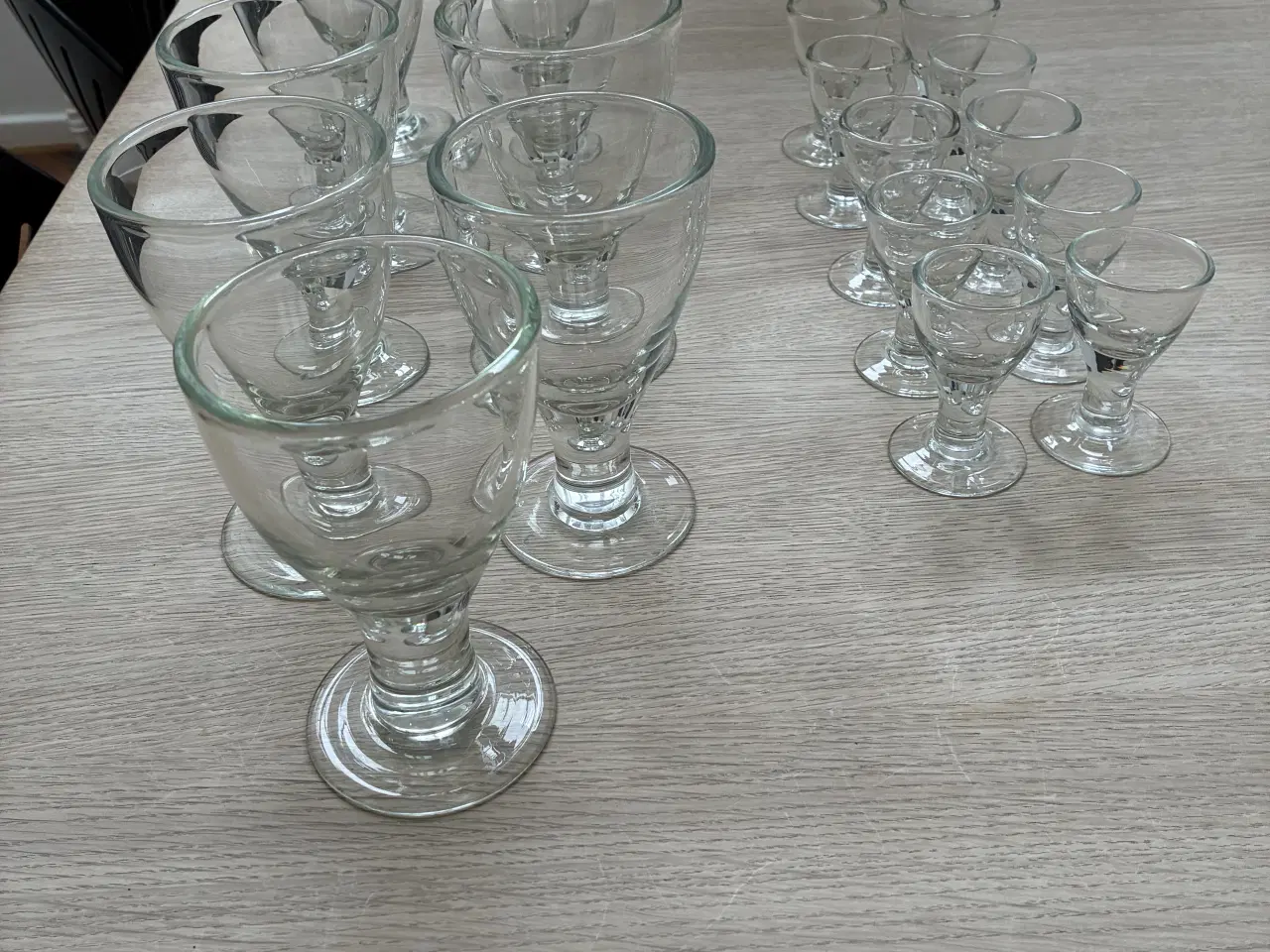 Billede 1 - Rustikke øl- og snapseglas