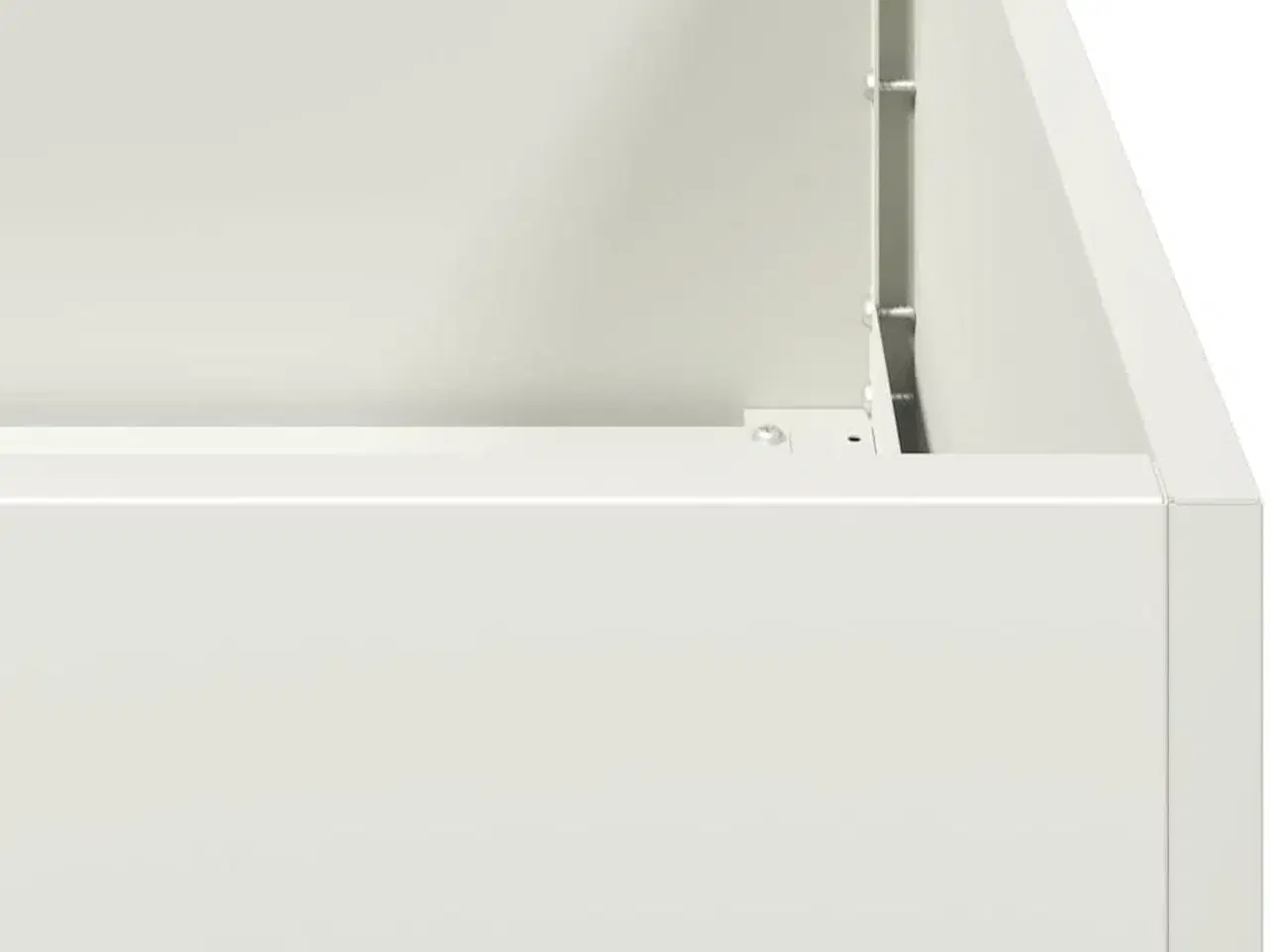 Billede 7 - Plantekasse hvid 200x40x40 cm koldvalset stål